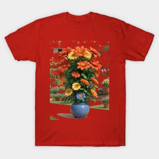 Flower pot sticker extract T-Shirt